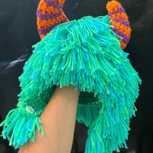 Monster yarn wig, Halloween Costume